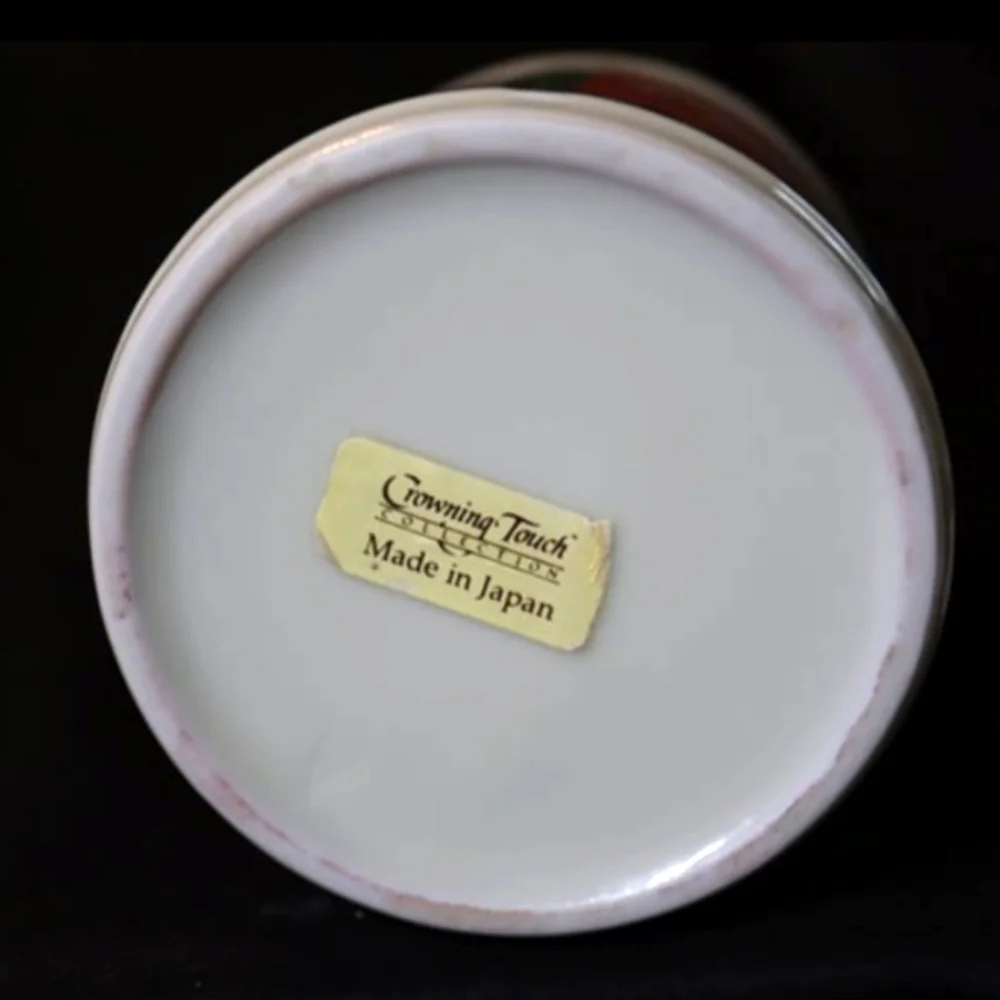 Crowning Touch Collection Porcelain Mini Milk Can Rooster Canister